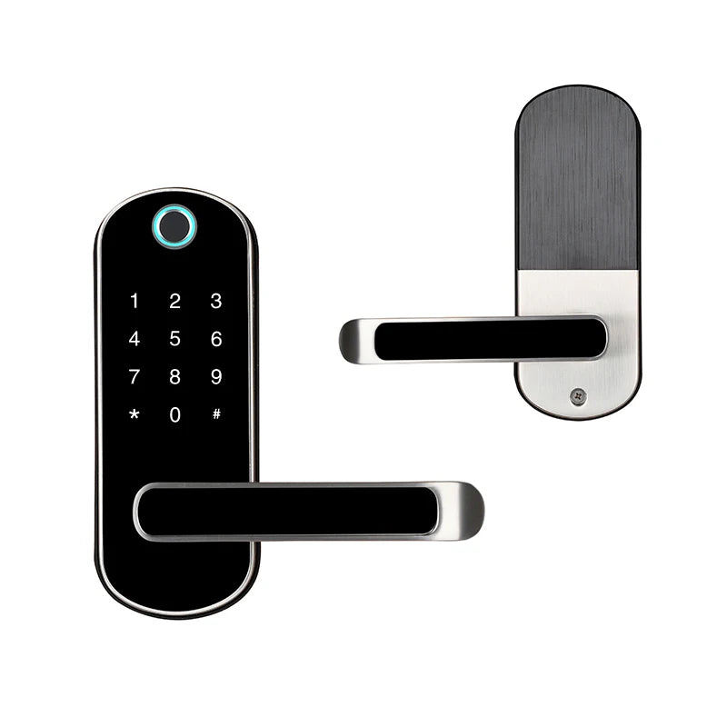 High Quality Tuya TT Lock Zinc Alloy Wood Aluminum Smart Card Fingerprint Door Lock Remote Control APP Memory Card Cloud C7/S7