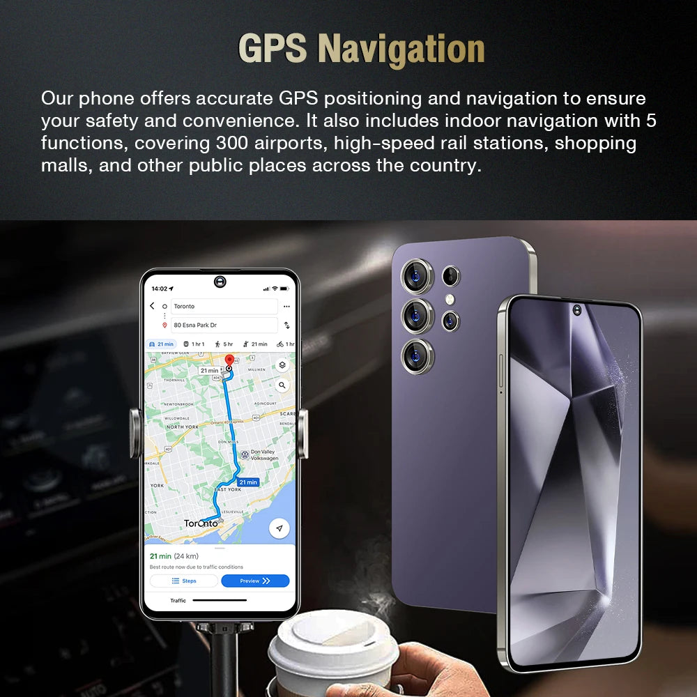 Cellphone SmartPhone S25 Ultra 16GB+512GB Smartphone 7inch Unlocked Dual Card 5G Phones Android 14 Mobile Phones
