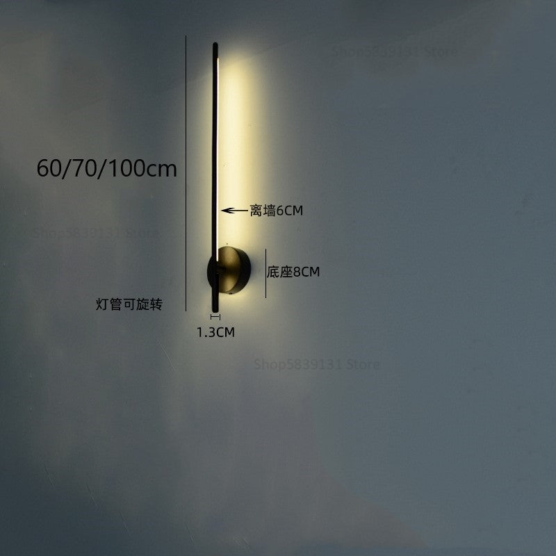 Modern Simple Line Wall Lamps Nordic Living Room Luxury Wall Decor Led Wall Light Creative Aisle Rotating Lam Wall Sconce Lights