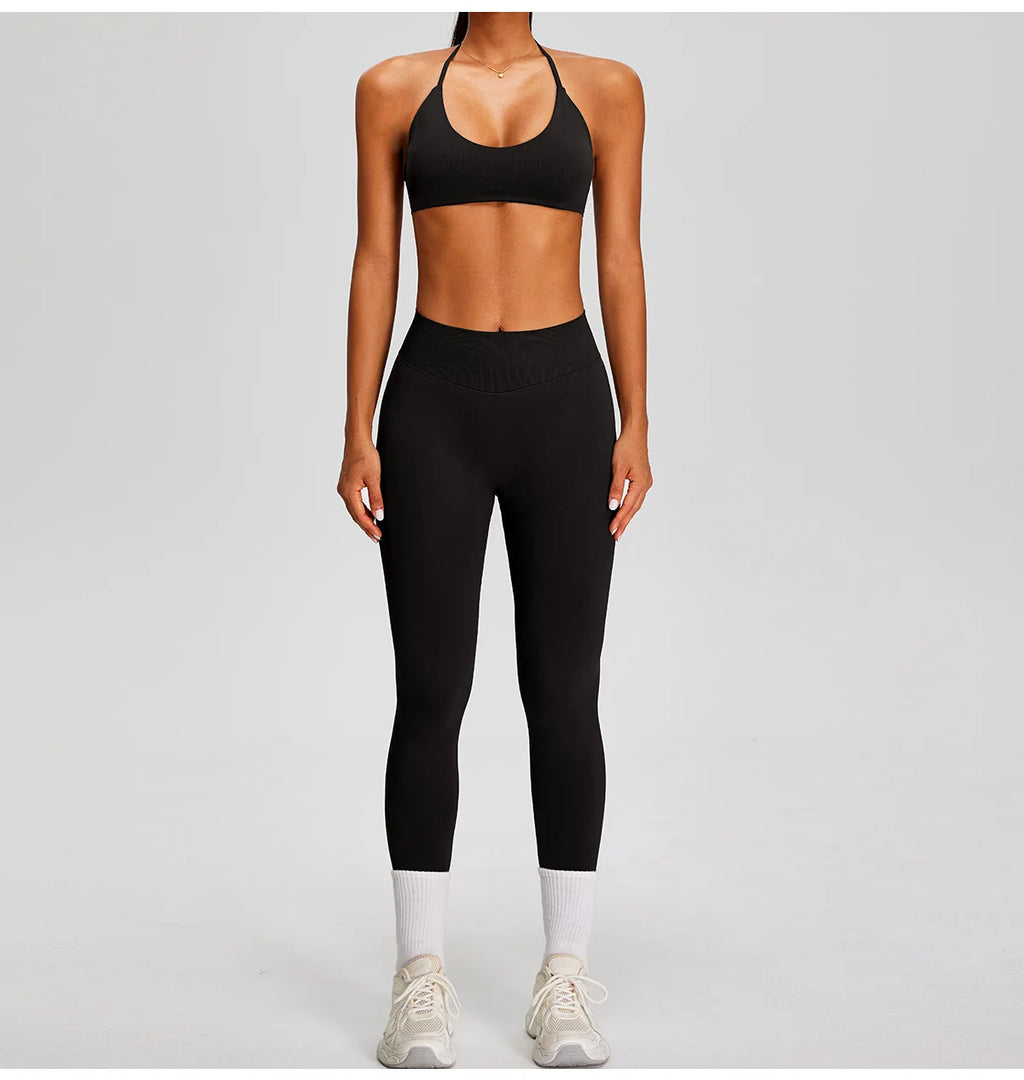 Women's Scrunch Butt Gym Shorts Seamless Wear Sport Women Breathable Yoga Pants Adjustable Sport Bra