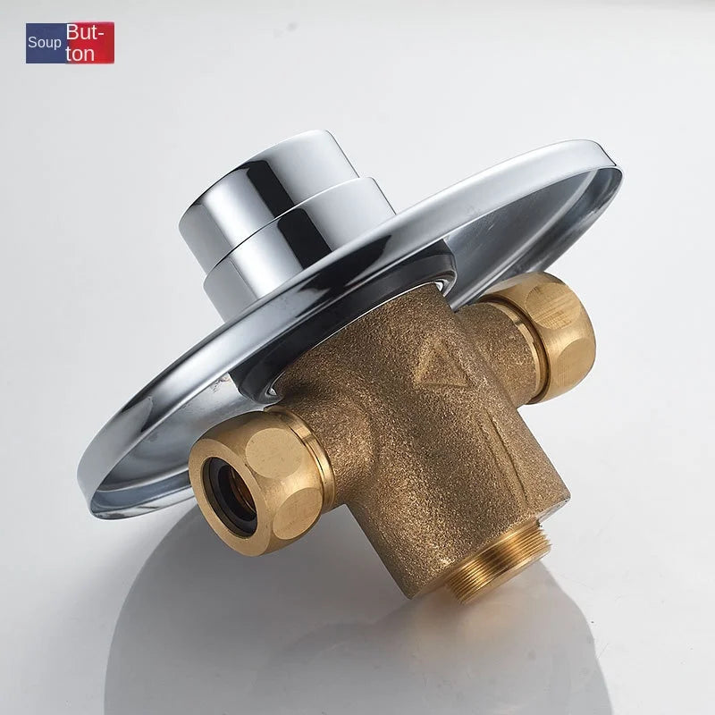 Swimming Pool Bathroom Concealed Single-cold Delayed Shower Tap Outdoor Beach Surface-mounted Push-button Delayed Shower Switch