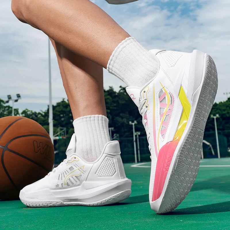 Logo Custom Ergonomic Support Indoor Outdoor Performance Sneakers Stability Low Profile slip Resistant Traction Basketball Shoes