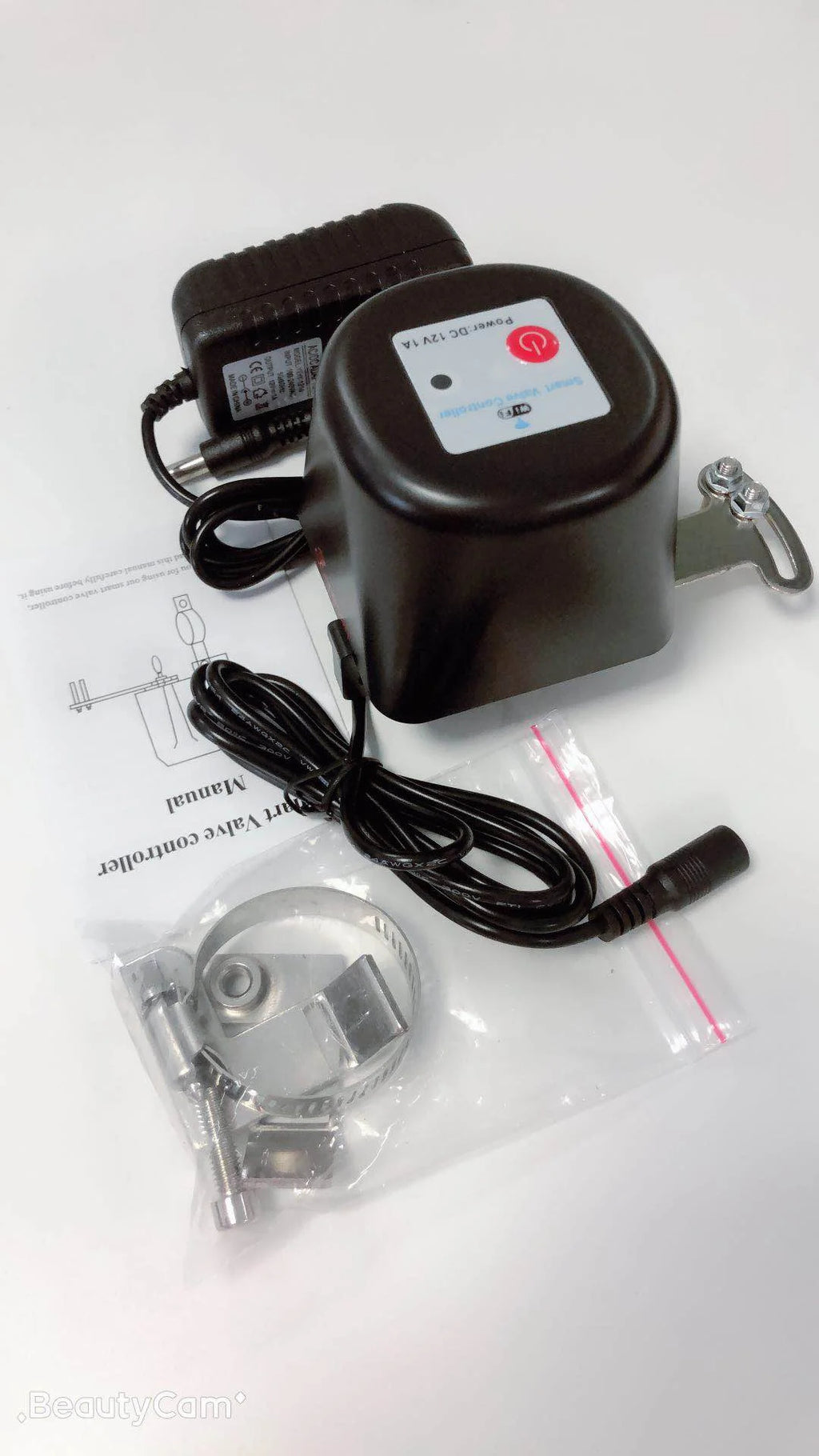 Shower Timer Shut Off Smart Water Shut Off Valve WiFi Controlled Water Shut Off Valve Electric Valve Controller with RF433mhz