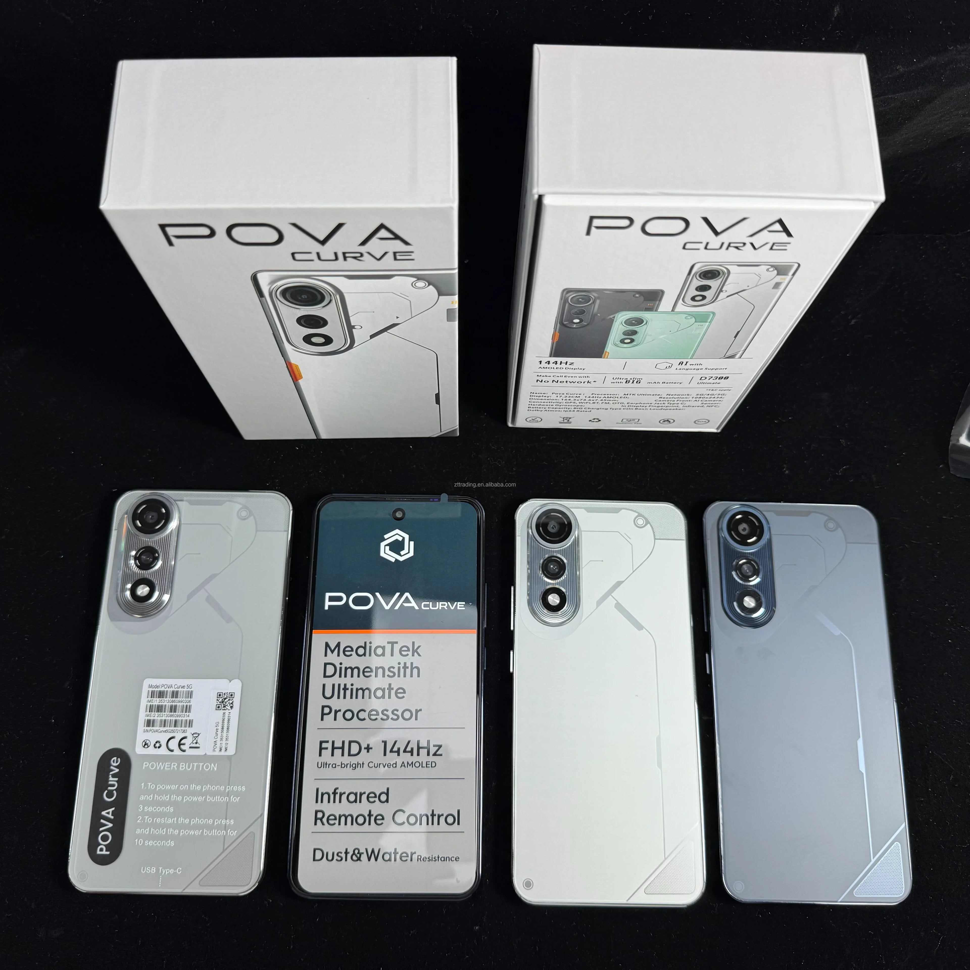 Hot Selling Popular 7.3inch Pova 7 16GB+1TB Smart Phone Mobile Phones 6800mAh Low Price