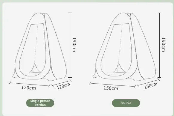 Outdoor Camouflage Four-season Automatic Shower Tent Thickened Warm Single Layer Mobile Toilet Portable Folding Changing Tent