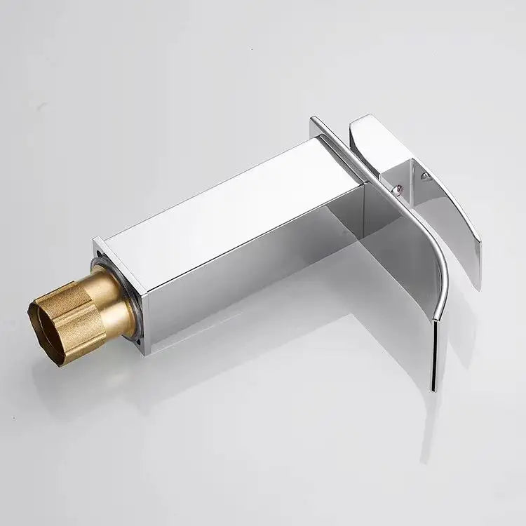 Chrome Waterfall Bathroom Faucet Lavatory Single Handle Stainless Steel  Bathroom Sink Faucet Washbasin Faucet for Bathroom