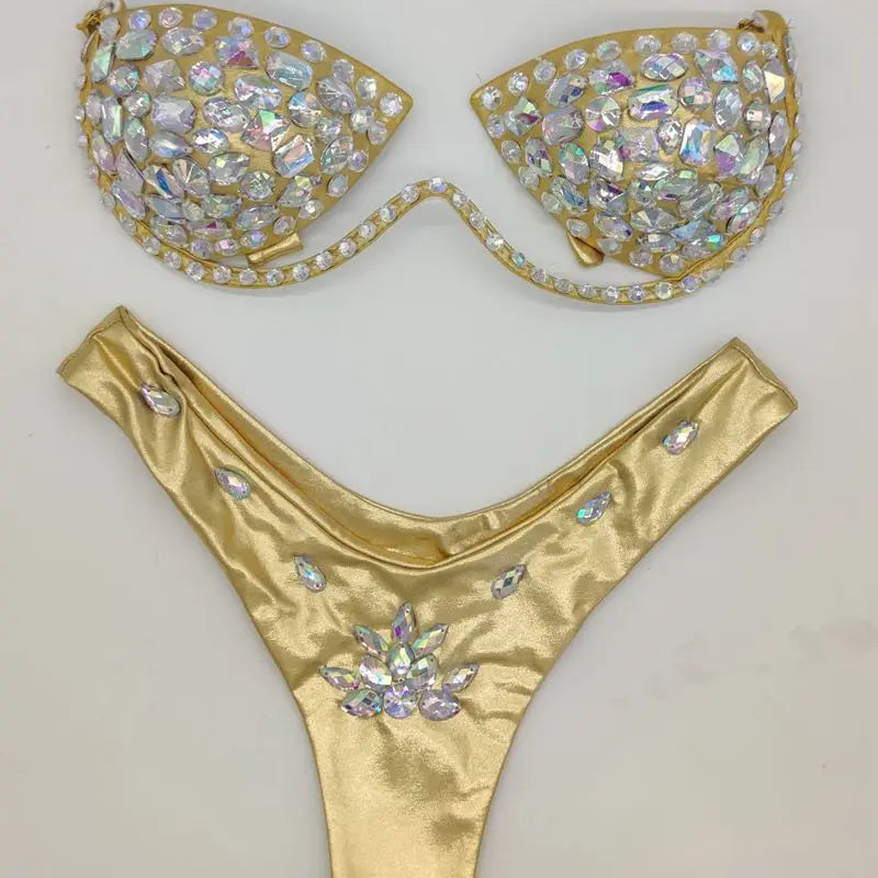 2020 10colors diamond bikini crystal bikini swimwear plus  sizes bikini rhinestone bikini swimsuit sexy  beachwear biquini