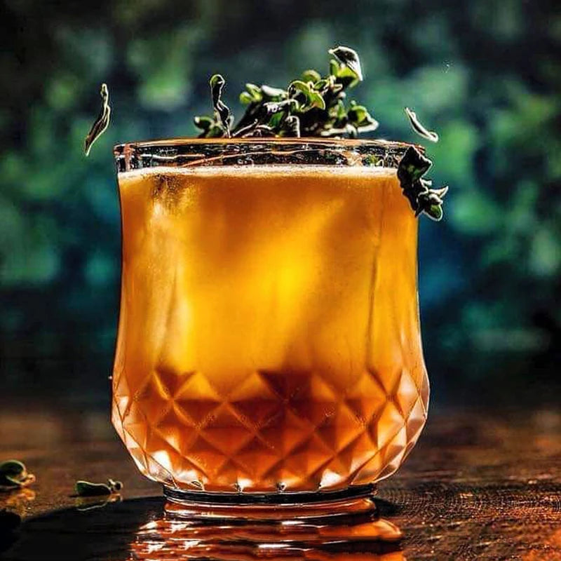 4PCS Fashion Whiskey Glasses, Scotch Whisky, Bourbon, Cocktails, RUM, Durable Whiskey Glasses