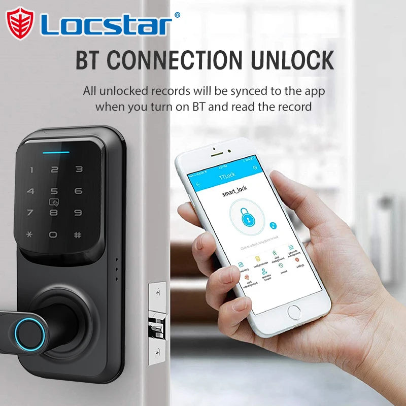 2026 Security Biometric Touch Id Bathroom Smart Digital Door Lock Serrure De Porte Intelligente Fechadura Electronica