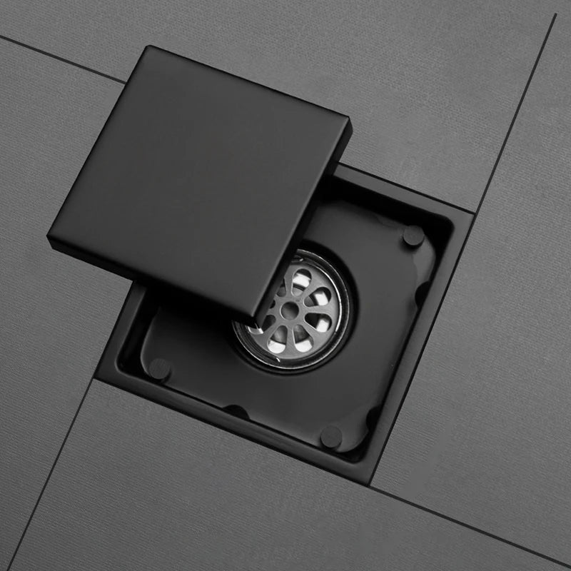 Bathroom Balcony Kitchen Stainless Steel Square Floor Drain Shower Drainers Multi-Color Style Invisible Tile Insert Floor Drains