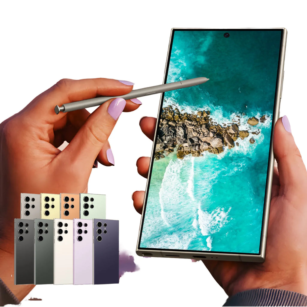Hot Selling S24 ULTRA 5G Smartphone 7.3 Inch Full Display 48MP+108MP Deca Core Android 14 MTK Processor LTE Mobile Phones