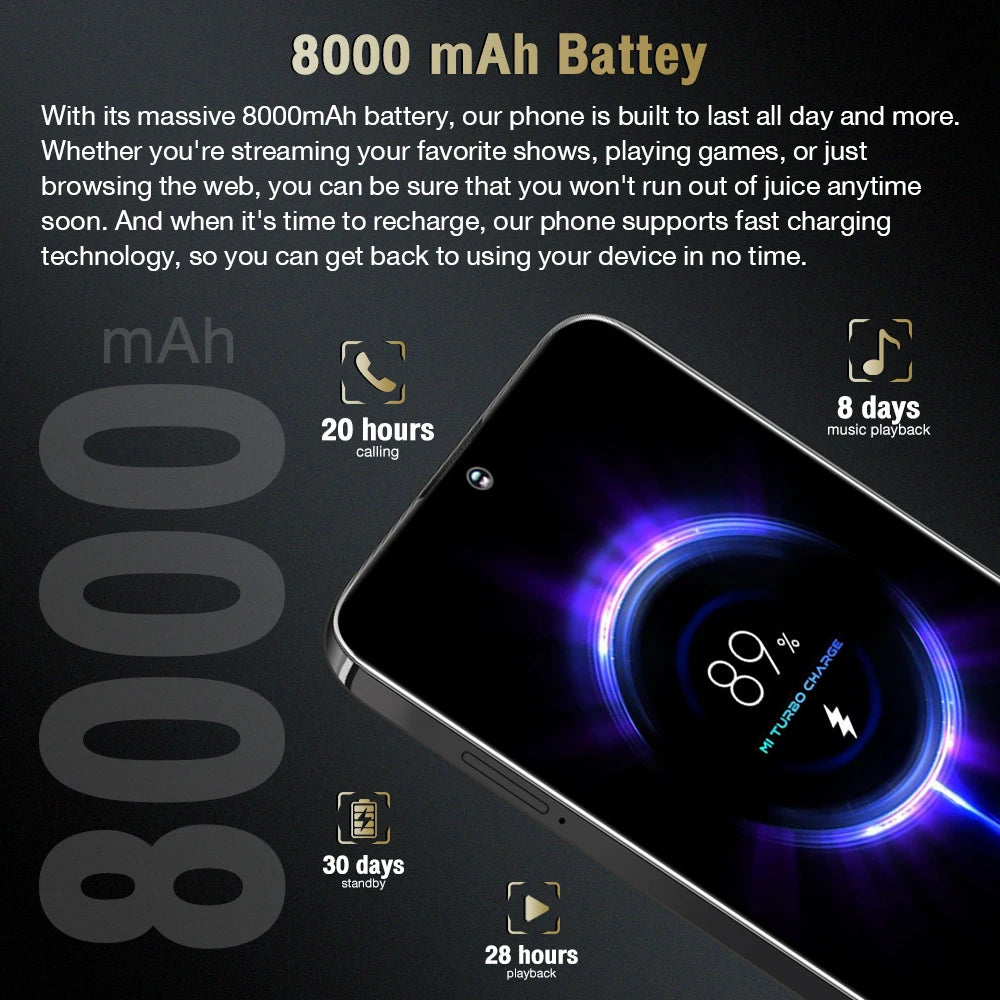 Cellphone SmartPhone S25 Ultra 16GB+512GB Smartphone 7inch Unlocked Dual Card 5G Phones Android 14 Mobile Phones