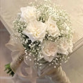 Peony Bridal Shower Bouquet Silk Flowers Handmade Artificial Wedding Bridesmaid Hand Flower Bouquets