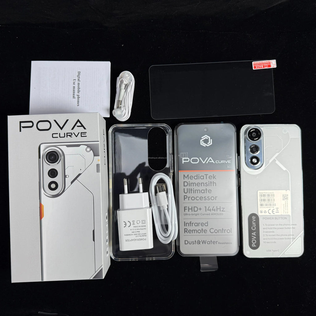 Hot Selling Popular 7.3inch Pova 7 16GB+1TB Smart Phone Mobile Phones 6800mAh Low Price