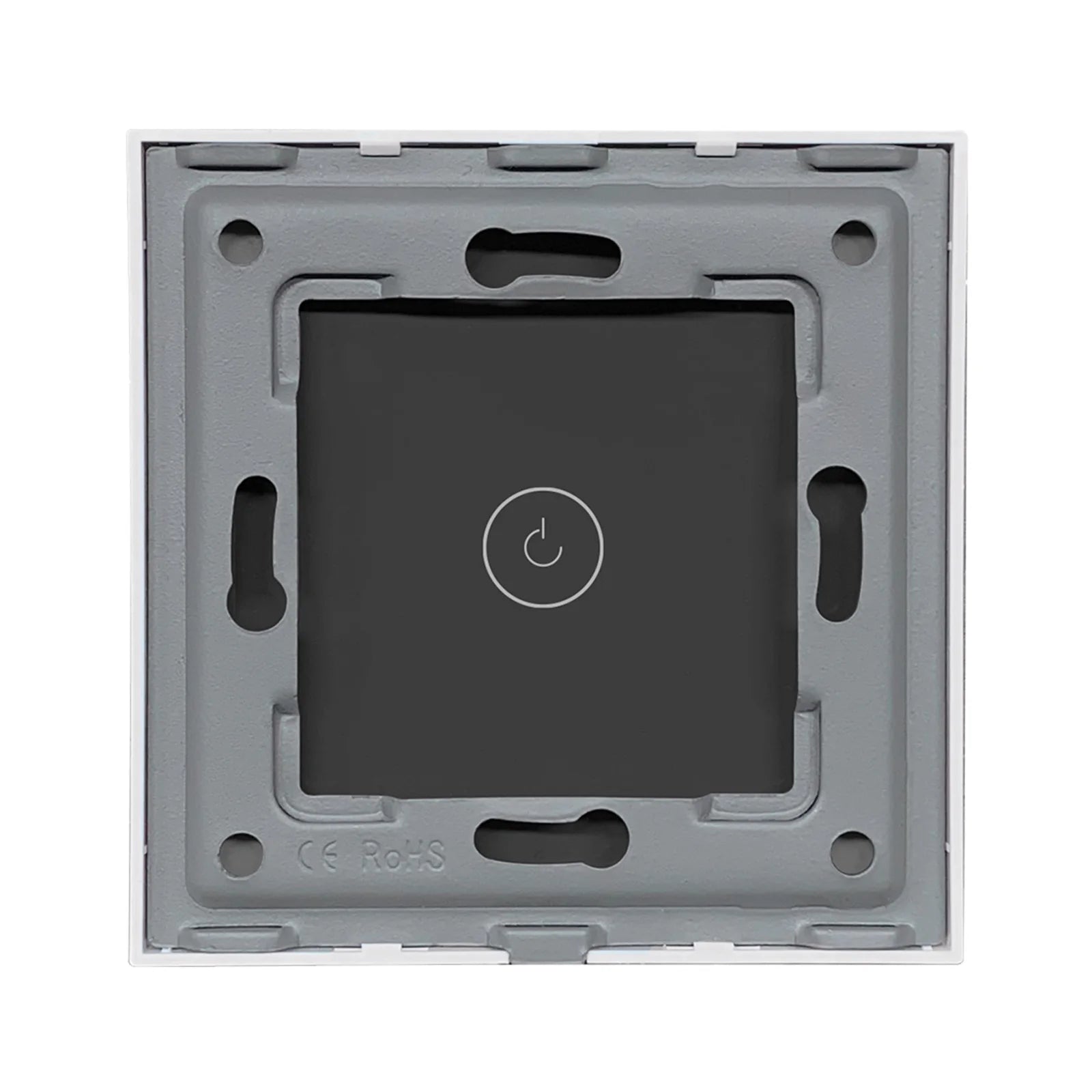 BSEED WIFI Wall Light Switches Glass Panel Parts White Smart Touch Switches Function Parts EU Sockets Power Outlet Parts