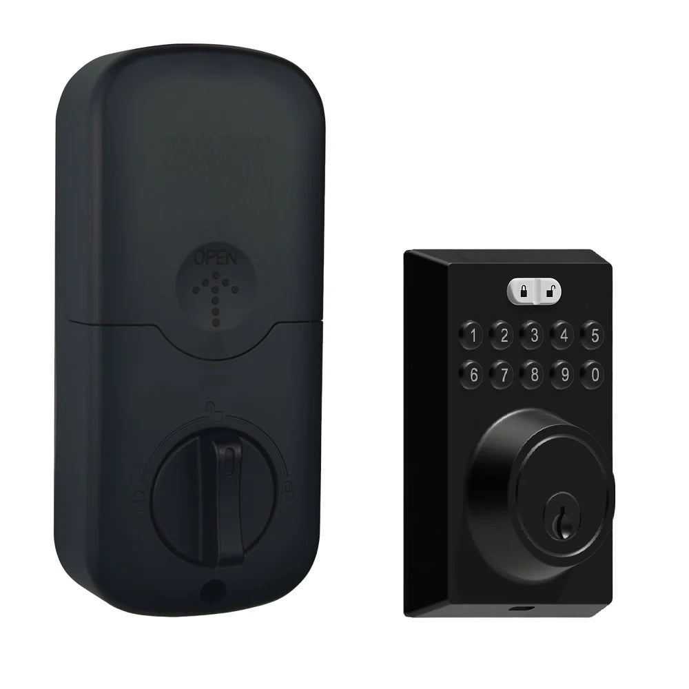 Keyless Front Entry Door Lock Electronic Password Key for Home Office Airbnb Single Latch Mortise 2023 Smart Deadbolt Locks