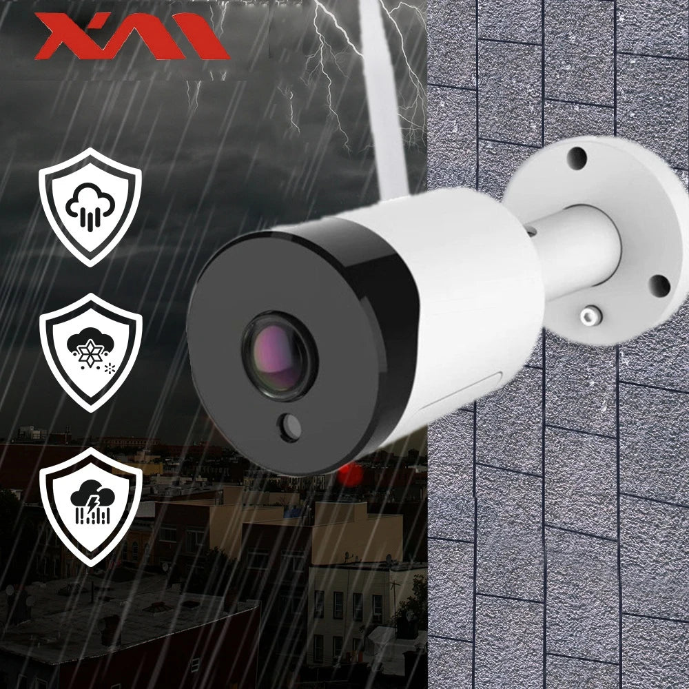 Wireless Security Camera 8.0MP FishEye Wifi IP Outdoor 3MP/5MP IR SD Slot CCTV Surveillance Panoramic View ICsee XM