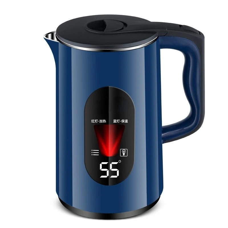 Automatic Led Temperature Electric Kettle, Constant Temperature, Household Smart Boiling, Anti-Scalding, Stainless Steel 3L