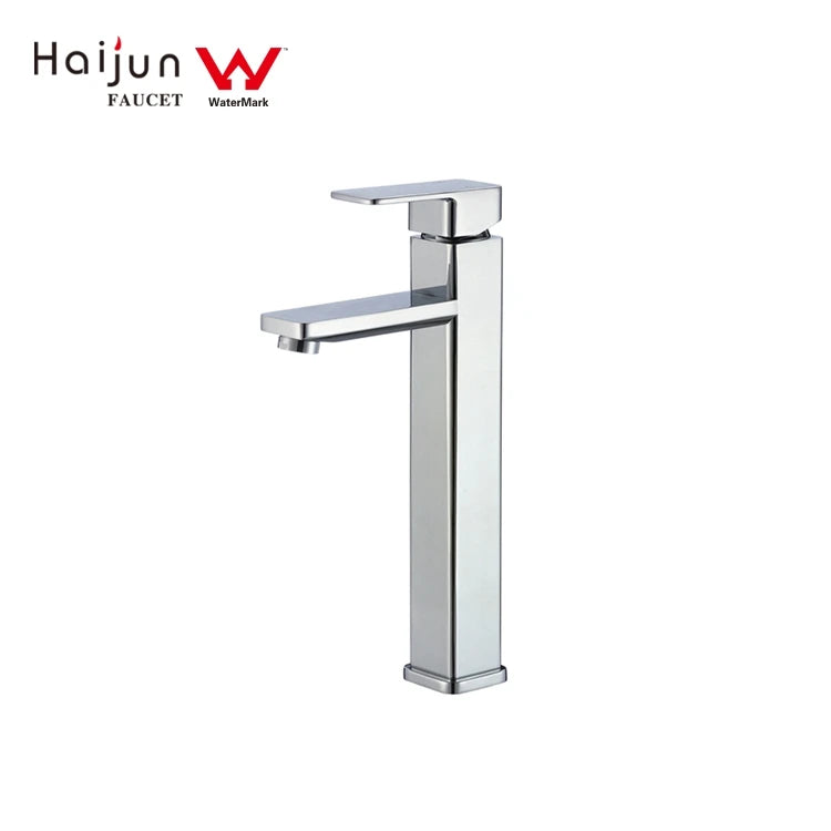 CUPC Washbasin Faucet - Cold and Hot Water Single Handle Tall Vessel Sink Brushed Nickel Vanity Bathroom Basin Faucet Mixer Taps