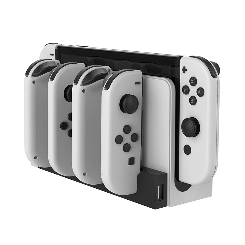PG-9186 for Joycon Charging Dock Station for Switch&OLED - Charges up to 4 Controllers, Compatible with Switch and OLED Model