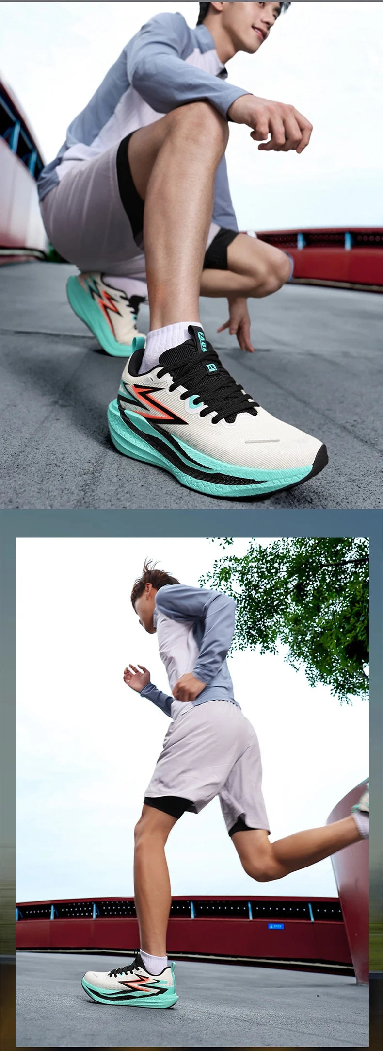 New Pointed Running Shoes Marathon Casual Sports Breathable Mesh Lightweight Lace-Up Closure Unisex Summer Cushioning TPR