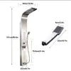 Modern Luxury Good Quality 304 Sus Digital Led Smart Rainfall Shower Massage System Wall Panels for Showers 3 Warranty