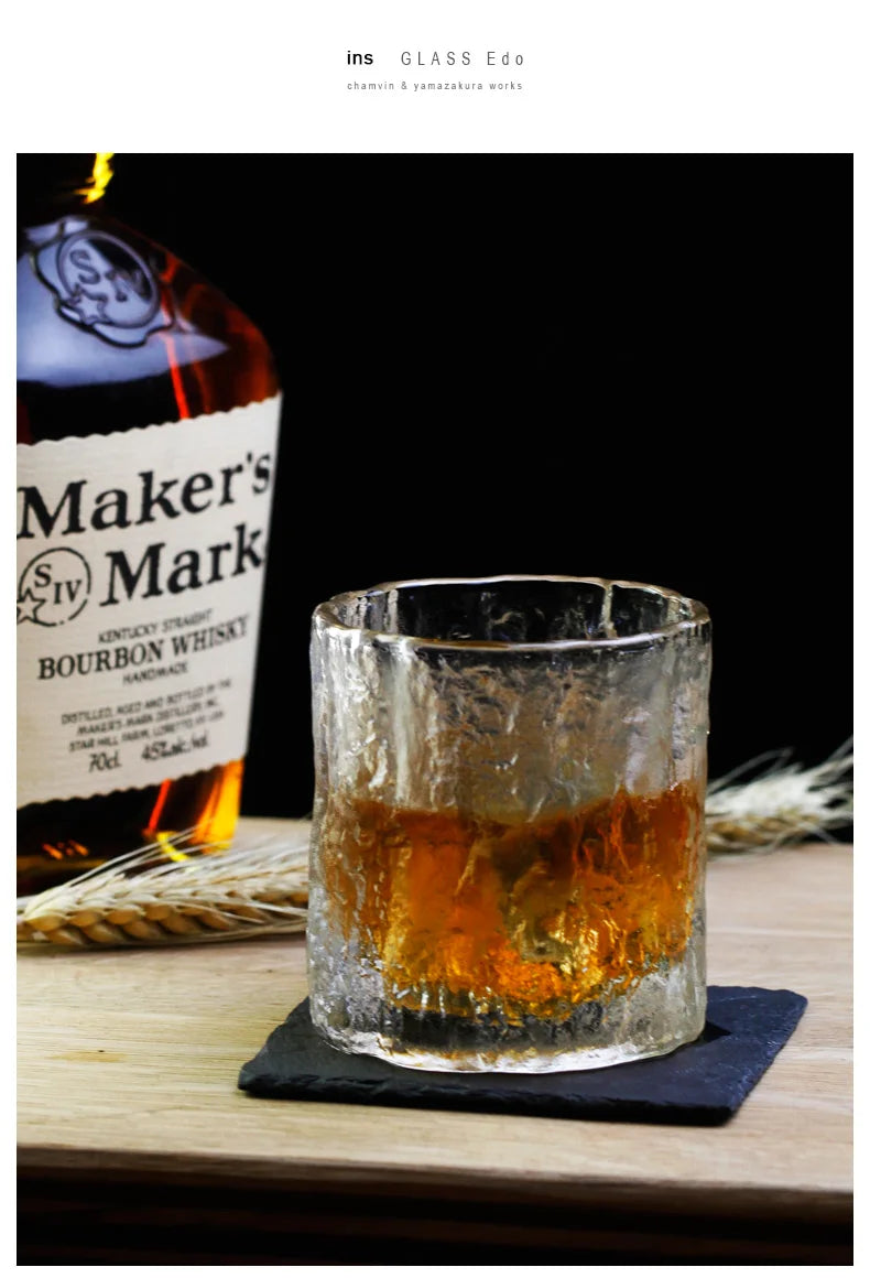 Whiskey Glasses 8oz Old Fashioned Cups Cocktail Rocks Glasses with Coasters and Luxury Box Crystal Tumblers for Scotch, Bourb