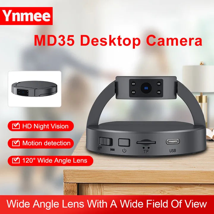 Ynmee MD35 Mini Desktop Camera Sport DV Digital Voice Video Recorder 1080P Body Small Cam Security Cameras 10 Hours Mini Camera
