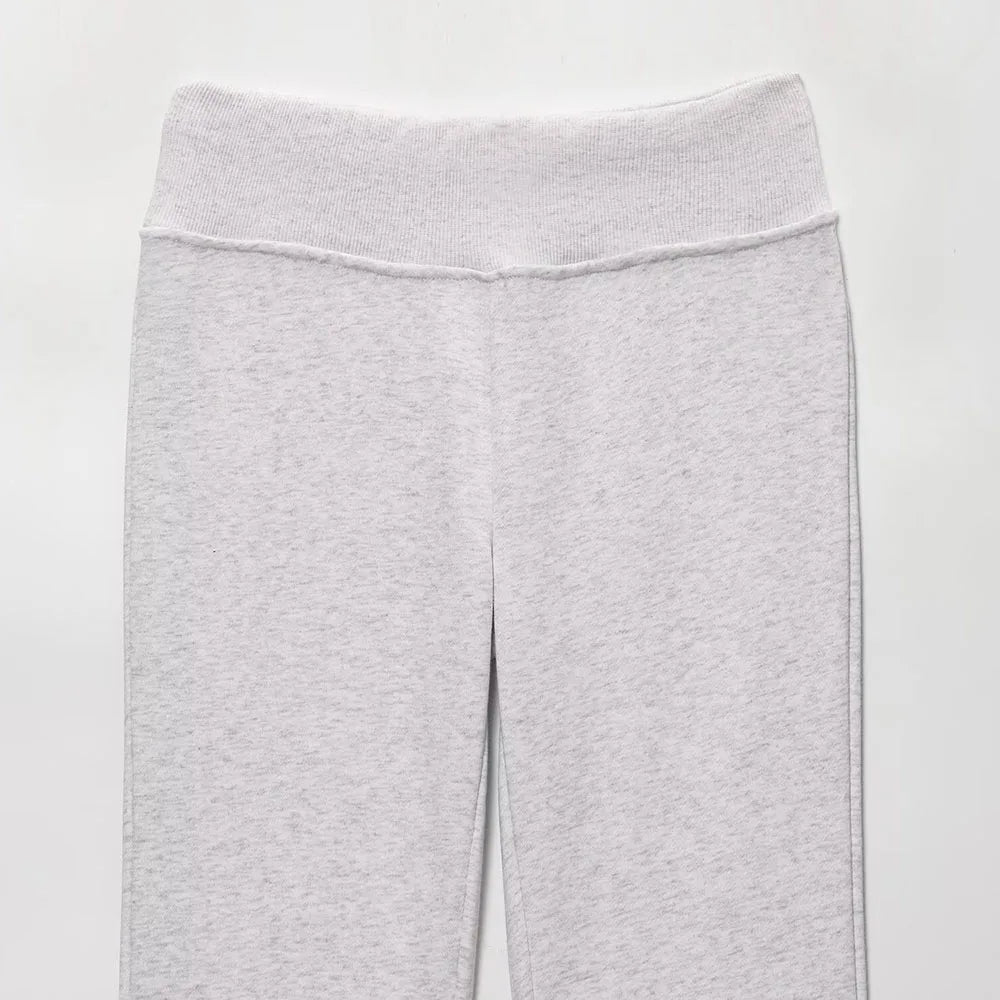 PB&ZA Women 2025 Autumn New Chic Fashion Elastic Waist Horn Pants Vintage High Waist Female Trousers Mujer