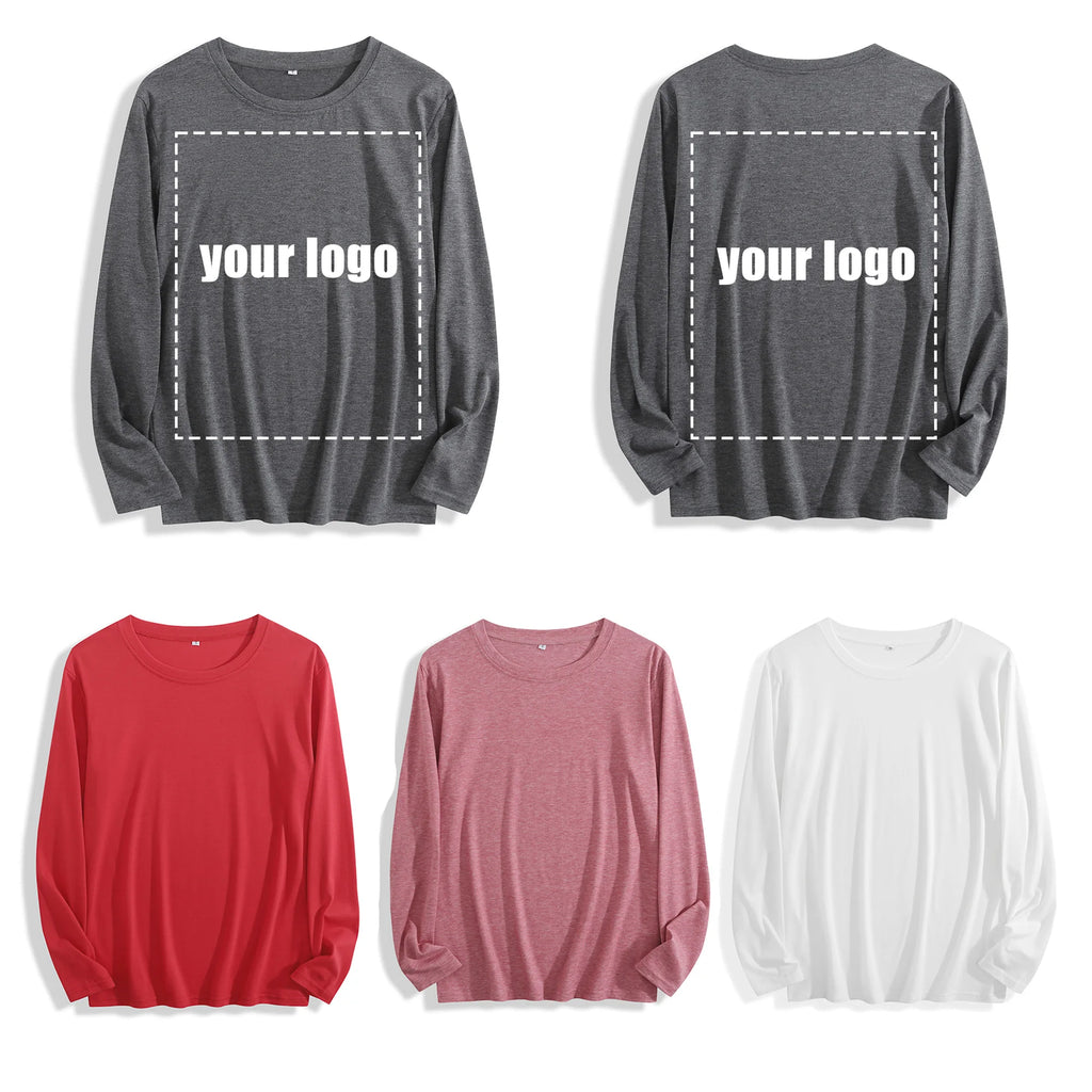 Soft Fabric "If I Was Skinny Witty Self-Deprecating Quote Graphic" Long Sleeve T Shirt Multi Colors