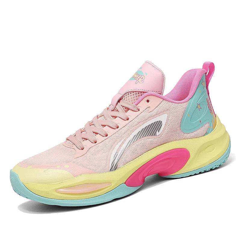 Factory Supply Wholesale High Quality Custom  Non-Slip Sports Shoes Rubber/EVA Insole Fashion Men and Women Basketball Shoes