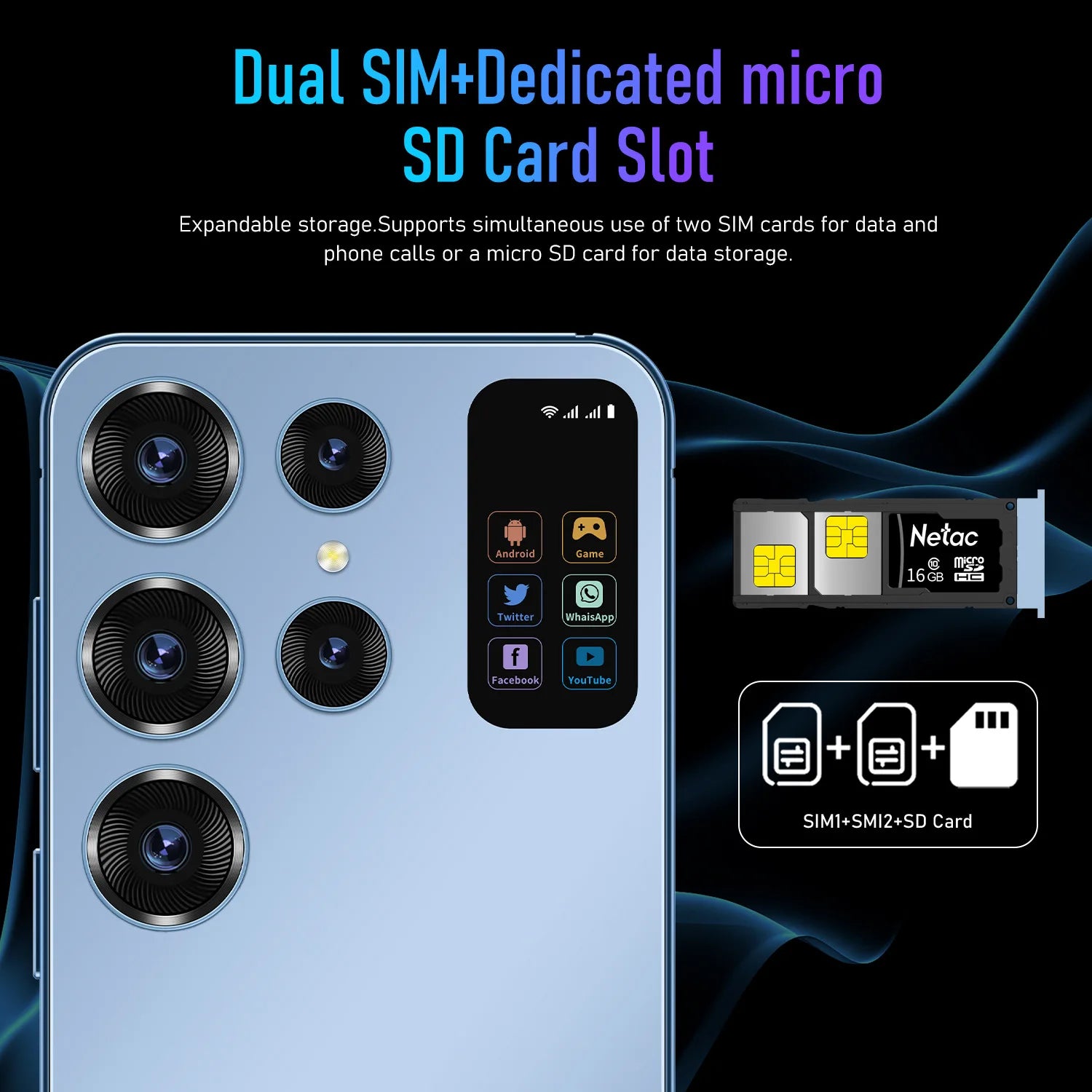 Phones Mobile Android Smartphone Mobile Phones Smartphone Smart Phone 2+16GB S24 for Sum S24 Ultra Sung