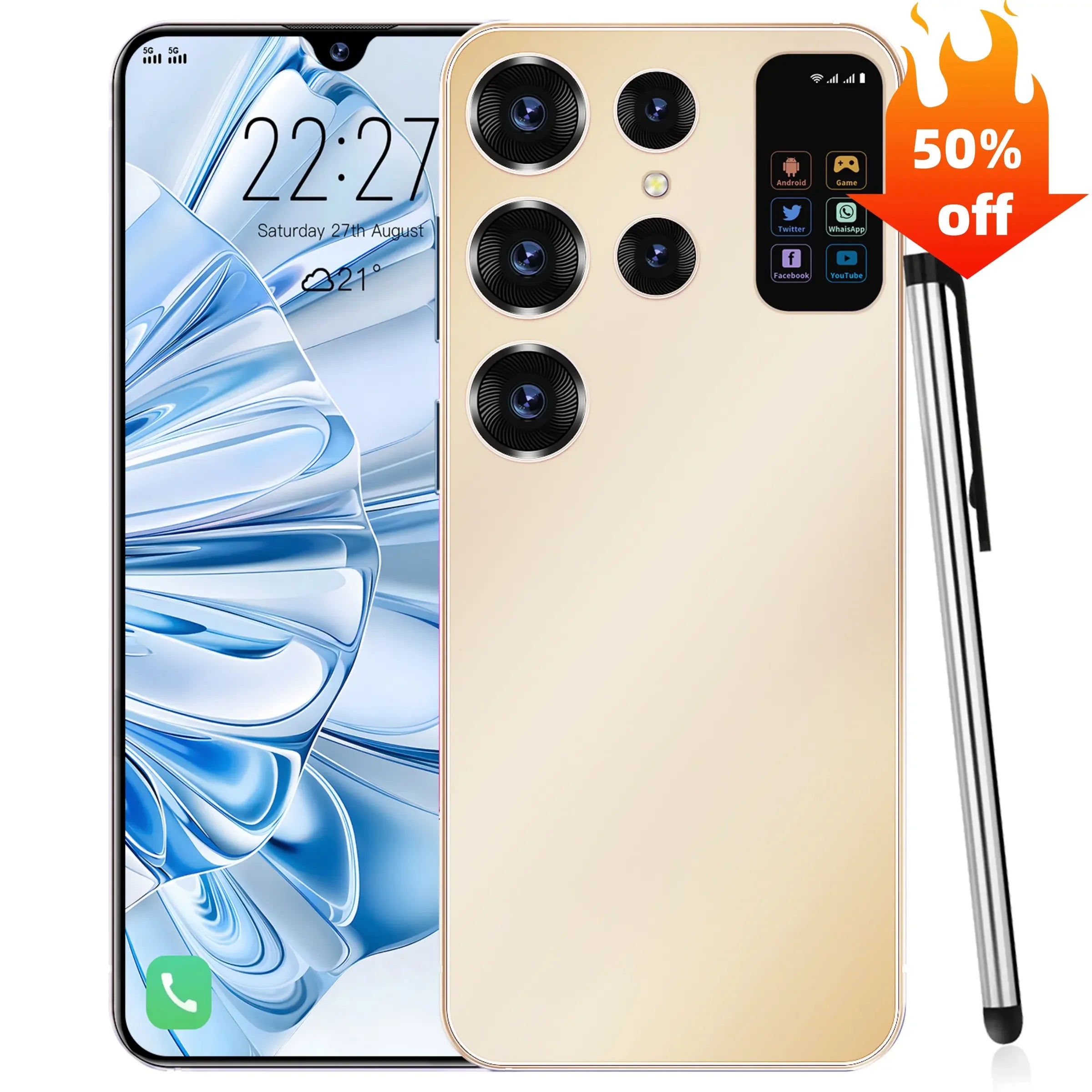 Cellphone SmartPhone S25 Ultra 16GB+512GB Smartphone 7inch Unlocked Dual Card 5G Phones Android 14 Mobile Phones