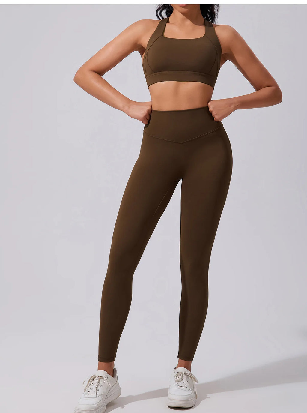 OEM 5 Piece Sets Women's Seamlesss T Shirt Yoga Set Biker Shorts Long Top Gymwear Sports Bra Apparel Gym Leggings Gym Clothes