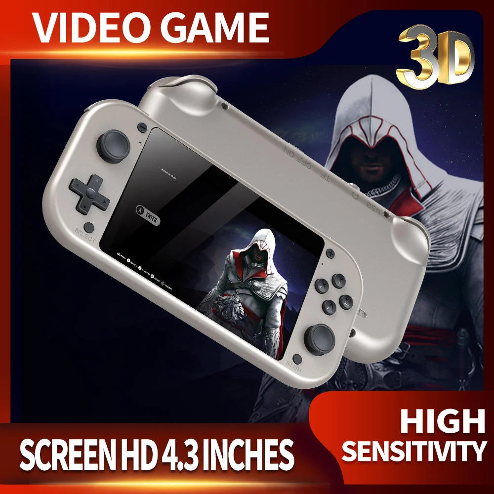 M17 4.3 Inch Horizontal HD Screen Open Source Arcade Hand Held Game Console 2025 Classic Portable M17 Retro Handheld Game Player