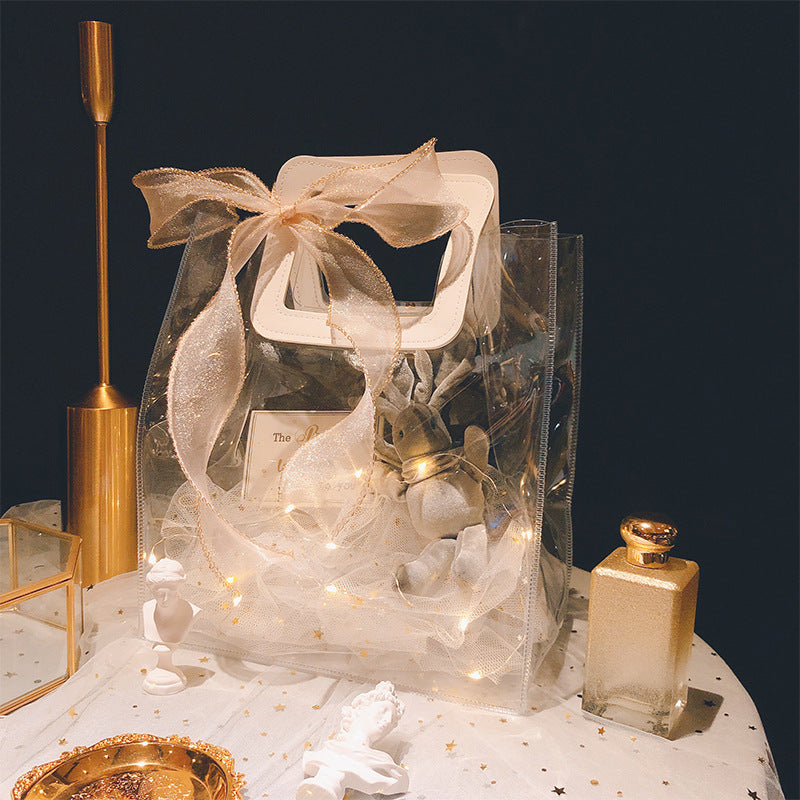 Wedding Favor Gift Sets, Candy and Snack Pouches with Ribbon, Elegant Party Souvenir Bags for Guests, Bridal Shower