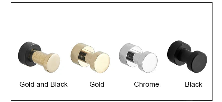 Brass Robe Hooks Clothes Hanger Household Small Decoration Rustproof Towel Hook Coat Hanger Key Rack Bathroom Accessories WB8123