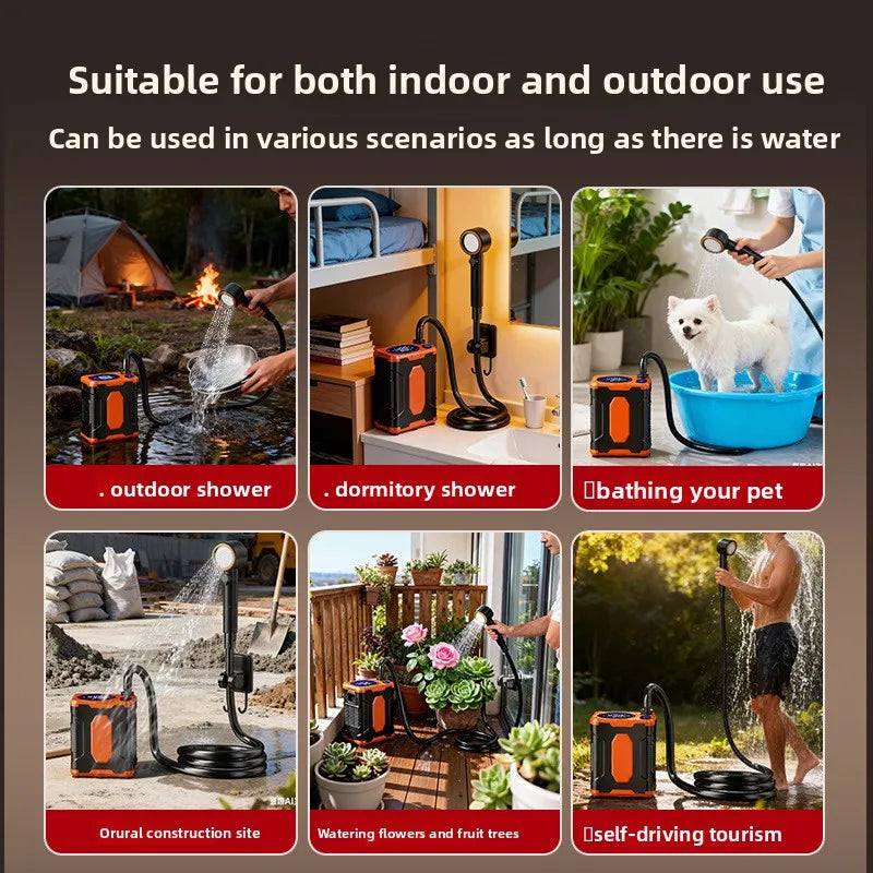 Portable 1000mA 5V Electric Shower for Outdoor Camping Dormitory and Household Use Model 1000