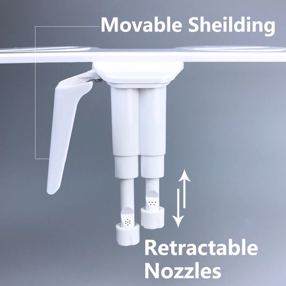 Slim Bidet Bidet For Toilet WC Water Spray Dual Nozzle Self Cleaning Feminine Butt Wash Muslim Shattaf Toile Attachment Bidet