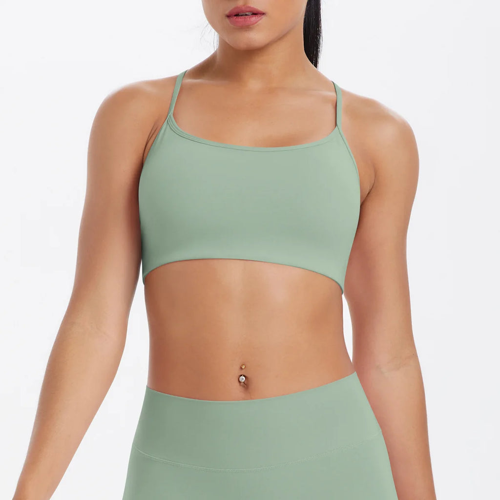 High Support Shockproof Sports Bra Padded Gym Athletic Bra Women Fitness Workout Top Breathable Yoga Bra