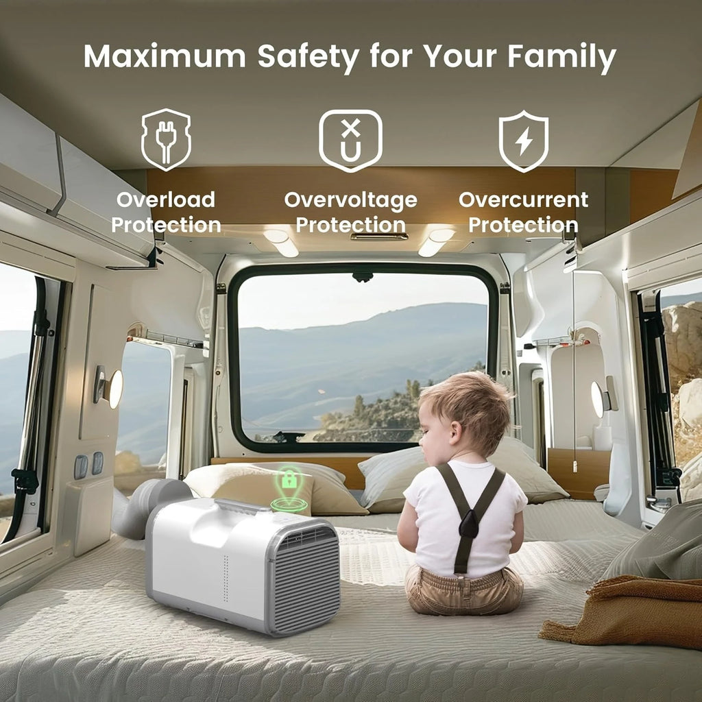 4500 BTU Tent Air Conditioner - Portable Air Conditioner with Cooling, Dehumidifying & Fan Functions, Covers Up to 130 Sq.