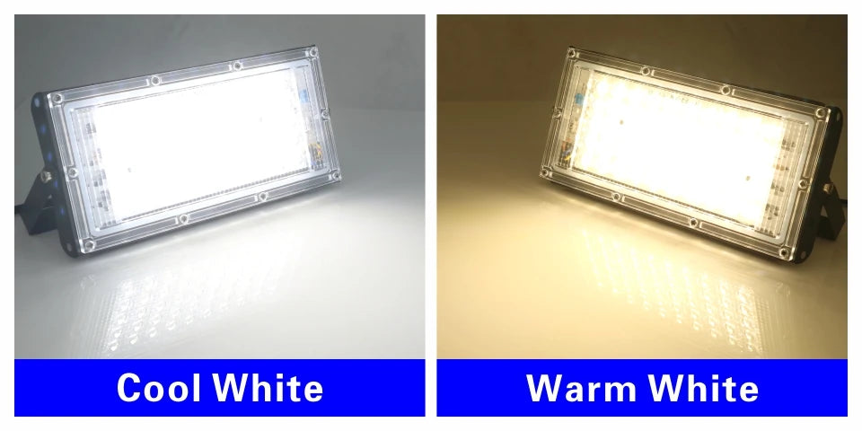 2pcs/lot 50W Led Flood Light AC 220V 230V 240V Outdoor Floodlight Spotlight IP65 Waterproof LED Street Lamp Landscape Lighting