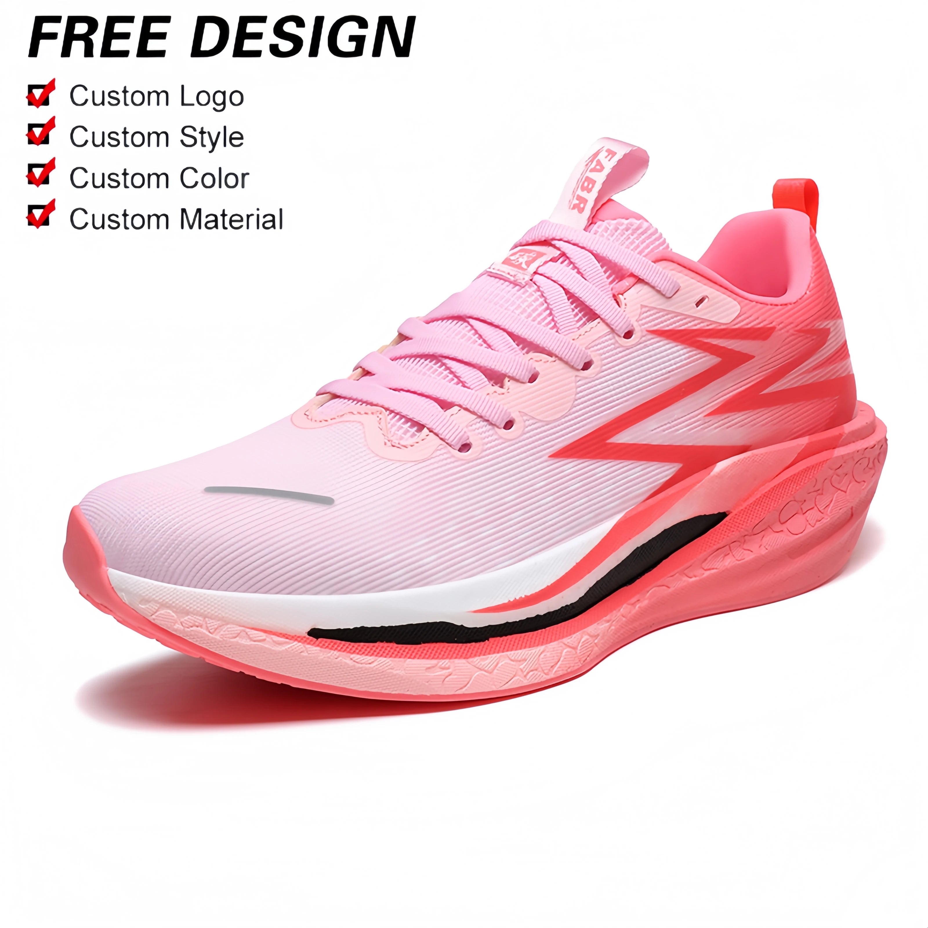 Greatshos Men's High-quality Hot Selling Professional Marathon Running Comfortable Running Shoes Fashionable Orange Sports Shoes