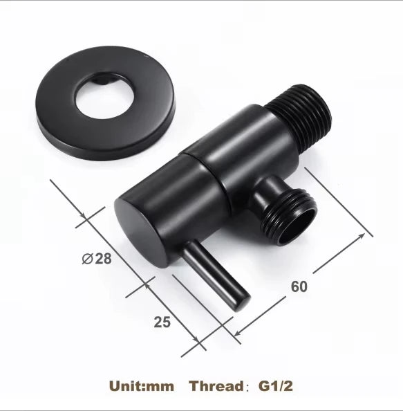 Brass Angle Valve Water Heater Toilet Inlet Valve Bidet Toilet Attachment Shower  Shut Off Valve