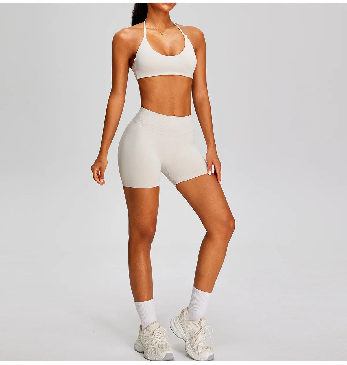 Women's Scrunch Butt Gym Shorts Seamless Wear Sport Women Breathable Yoga Pants Adjustable Sport Bra