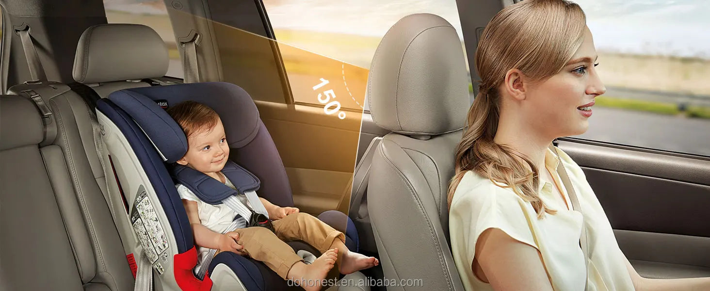 Baby Car Camera for Safety HD 1080P - Rear-facing, Night Vision, Adjustable Viewing Angle, Anti-Glare Display