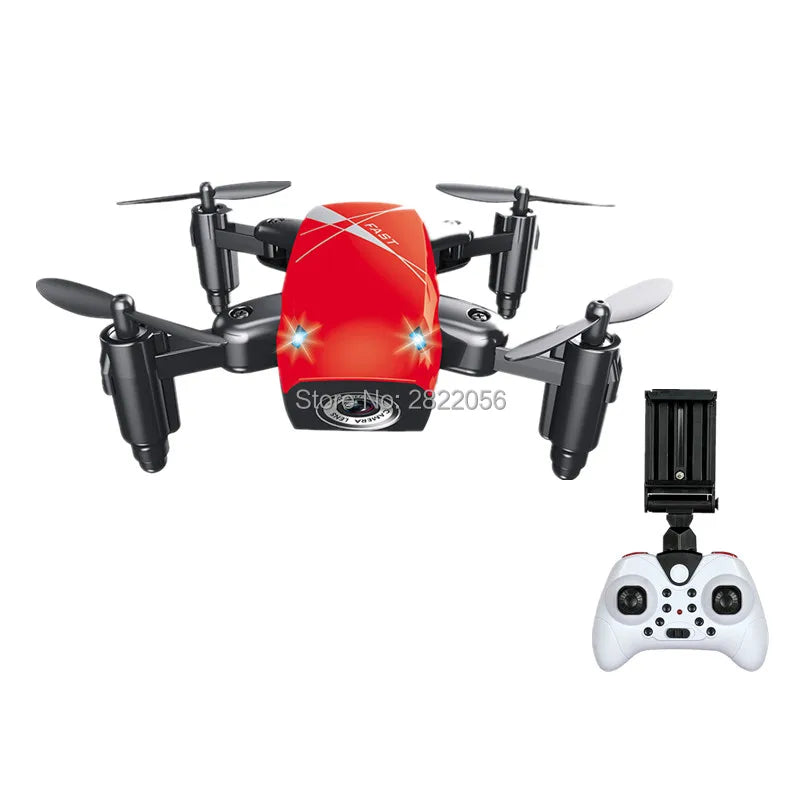 S9HW Mini Drone With Camera HD S9 No Camera Foldable RC Quadcopter Altitude Hold Helicopter WiFi FPV Micro Pocket Drone