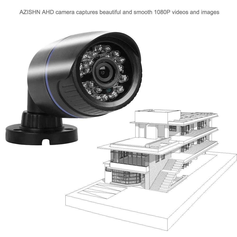 HD 1080P AHD Video Surveillance Camera CCTV Camera 2.0 MegaPixel IR Night Vision Outdoor Waterproof Camera