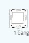 Livolo Luxury White Pearl Crystal Glass, EU standard, Single Glass Panel For 2 Gang  Wall Touch Switch,VL-C7-C2-11 (7 Colors)