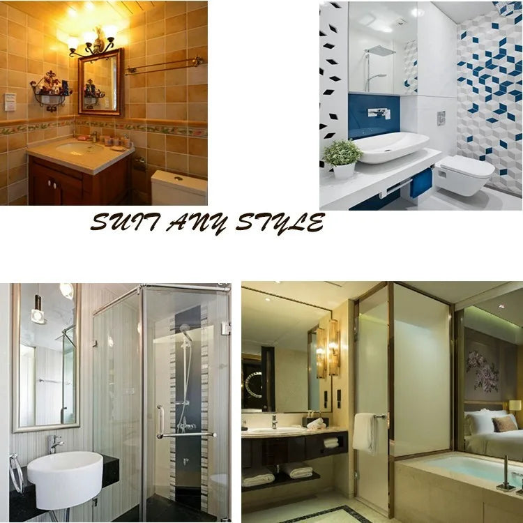 16inch Round Bathroom Luxury Rain Mixer Combo Set Wall Mounted Rainfall Shower Head System Brushed Gold Shower